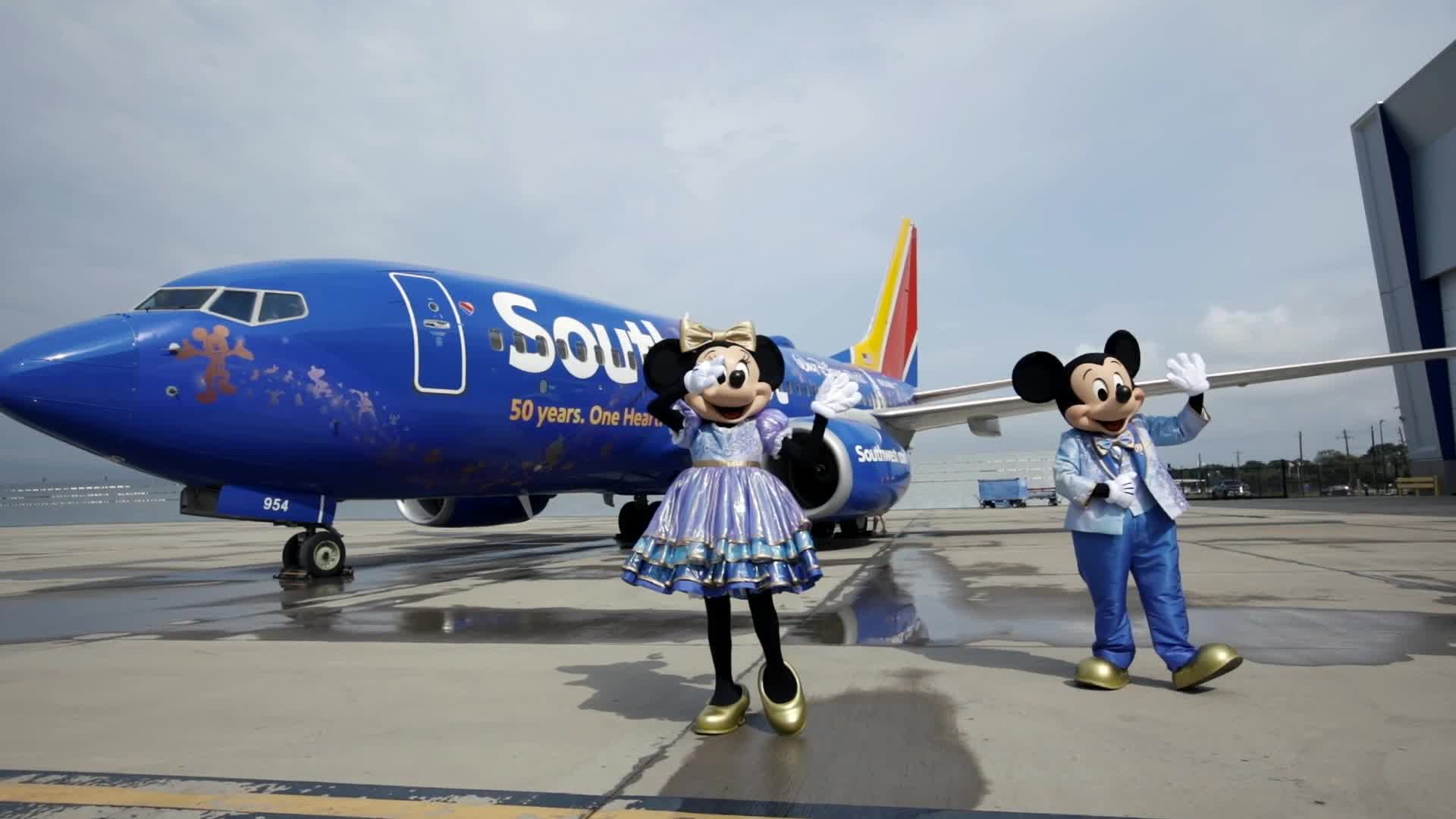 Southwest Airlines and Walt Disney World Resort Celebrate 50th Anniversary of Both Iconic Brands with Commemorative Aircraft